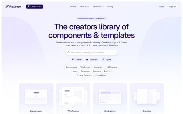 Screenshot of the Flowbase website (flowbase.co)